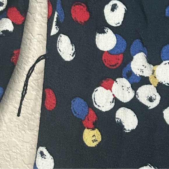 Zara Lexi Women’s Long Sleeve Midi Dress XS Black Multicolor Polka Dot Print - Picture 6 of 8